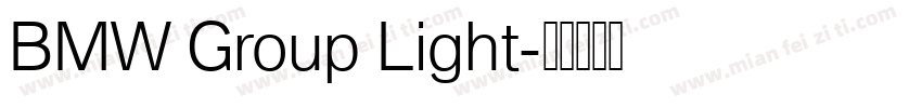BMW Group Light字体转换